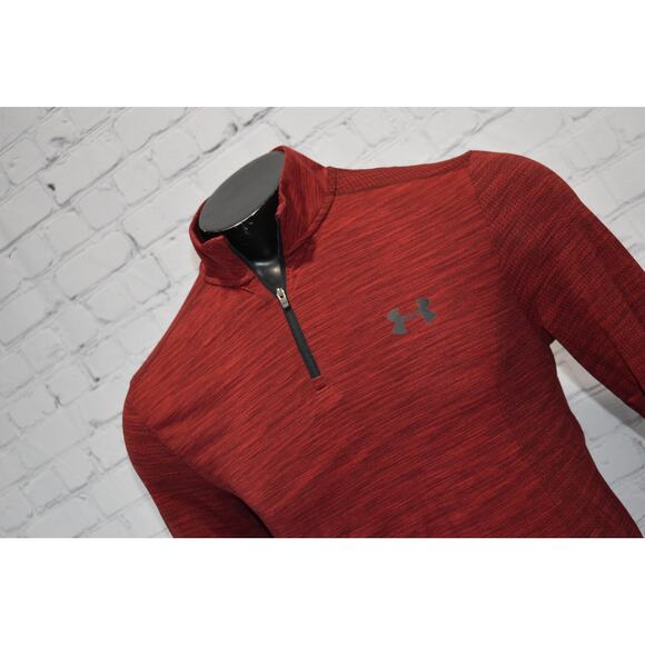 Under Armour Threadborne Pullover Shirt 1/4 Zip Men Size Large Fitted HeatGear - Picture 1 of 8